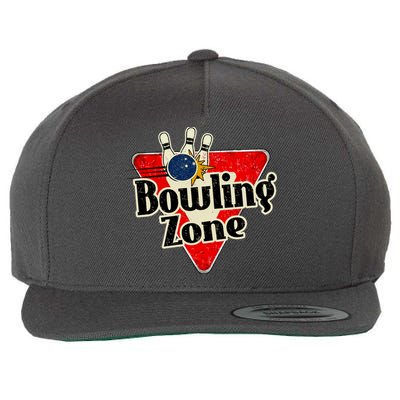 Bowling Zone Vintage Wool Snapback Cap