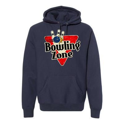 Bowling Zone Vintage Premium Hoodie