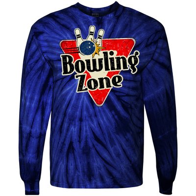 Bowling Zone Vintage Tie-Dye Long Sleeve Shirt