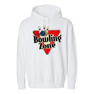 Bowling Zone Vintage Garment-Dyed Fleece Hoodie