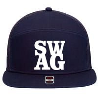 Boxed Swag Logo 7 Panel Mesh Trucker Snapback Hat