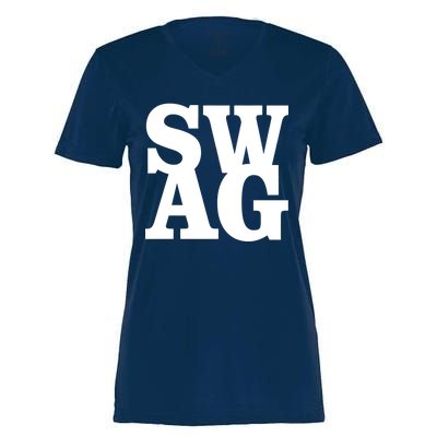 Boxed Swag Logo Women's Momentum V-Neck T-Shirt