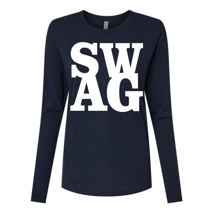 Boxed Swag Logo Womens Cotton Relaxed Long Sleeve T-Shirt