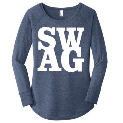 Boxed Swag Logo Women's Perfect Tri Tunic Long Sleeve Shirt