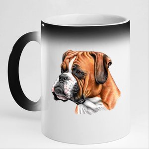 Boxer Face 11oz Black Color Changing Mug