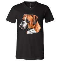 Boxer Face V-Neck T-Shirt