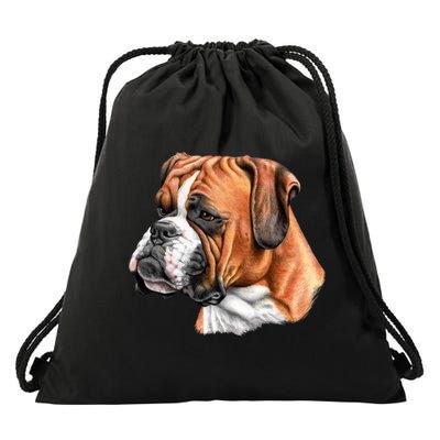 Boxer Face Drawstring Bag