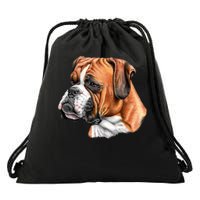 Boxer Face Drawstring Bag