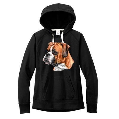 Boxer Face Women's Fleece Hoodie