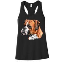 Boxer Face Women's Racerback Tank