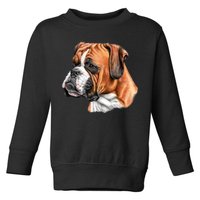 Boxer Face Toddler Sweatshirt