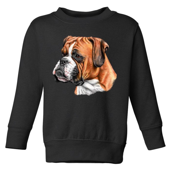 Boxer Face Toddler Sweatshirt