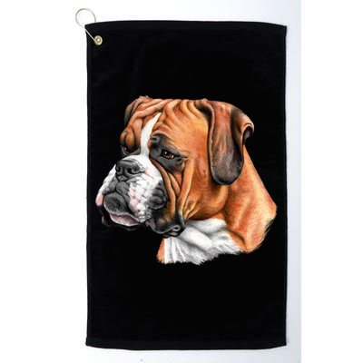 Boxer Face Golf Towel