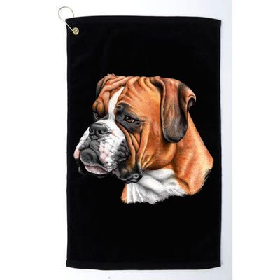 Boxer Face Platinum Collection Golf Towel