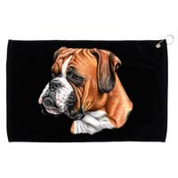 Boxer Face Grommeted Golf Towel