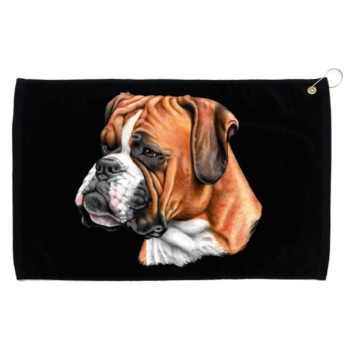 Boxer Face Grommeted Golf Towel