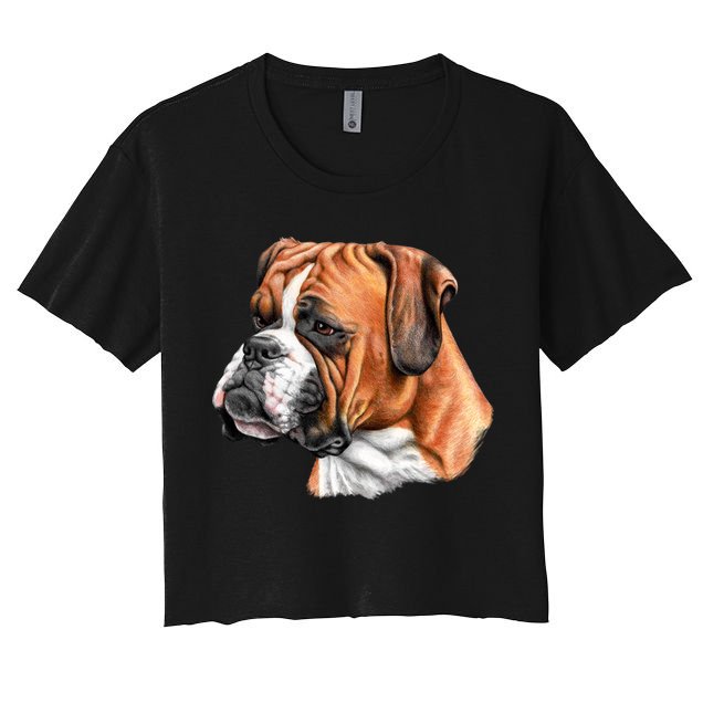 Boxer Face Crop Top