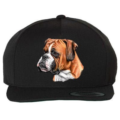 Boxer Face Wool Snapback Cap