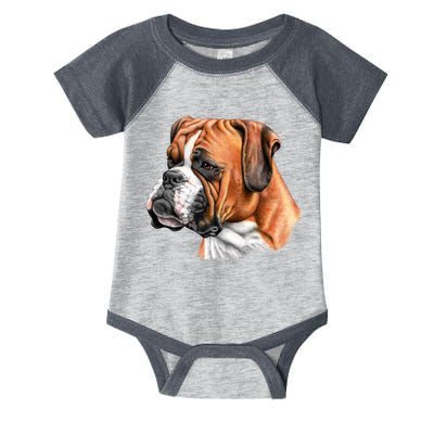 Boxer Face Infant Baby Jersey Bodysuit