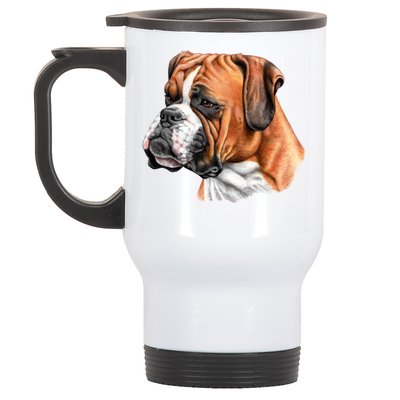 Boxer Face Stainless Steel Travel Mug