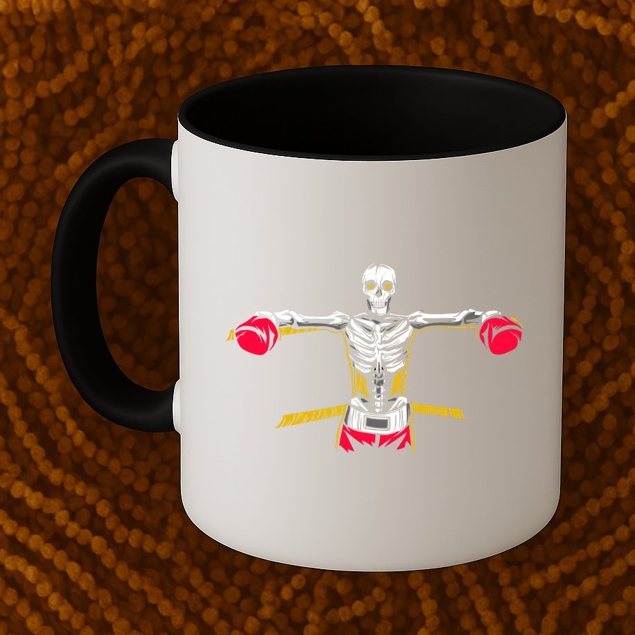 Boxing Skeleton Mug