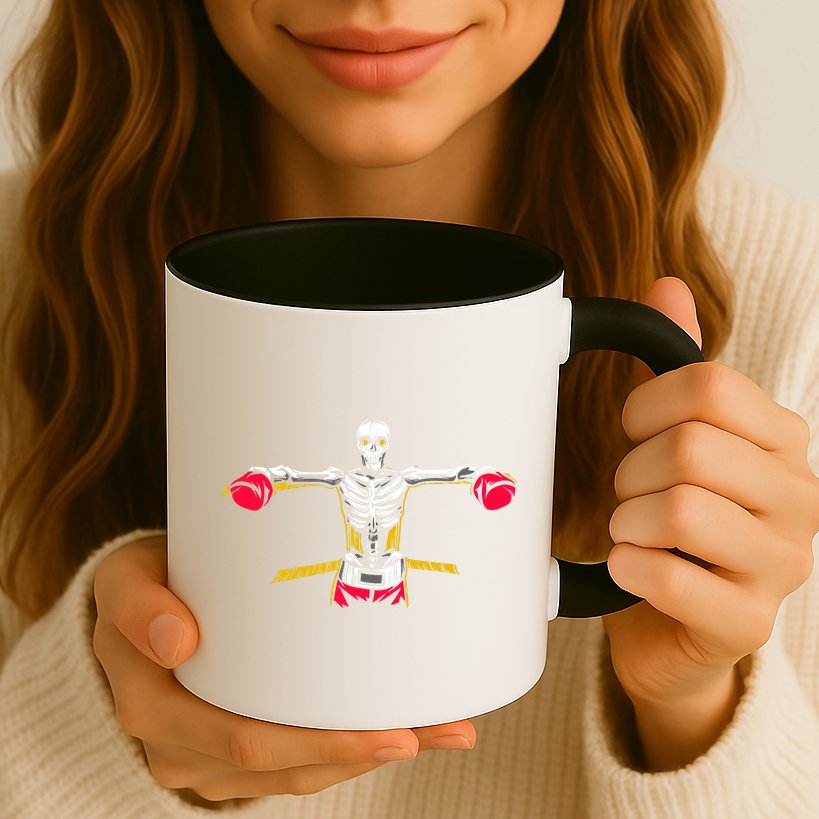 Boxing Skeleton Mug