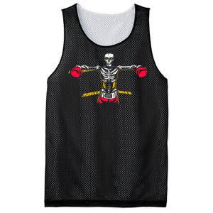 Boxing Skeleton Mesh Reversible Basketball Jersey Tank