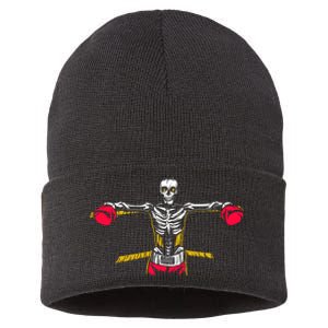 Boxing Skeleton Sustainable Knit Beanie