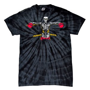 Boxing Skeleton Tie-Dye T-Shirt