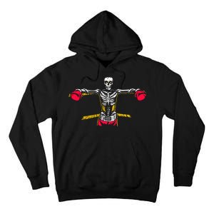 Boxing Skeleton Tall Hoodie