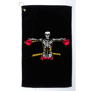 Boxing Skeleton Platinum Collection Golf Towel