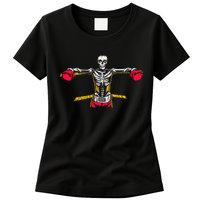 Boxing Skeleton Womens T-Shirt
