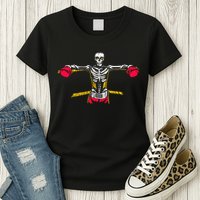 Boxing Skeleton Womens T-Shirt