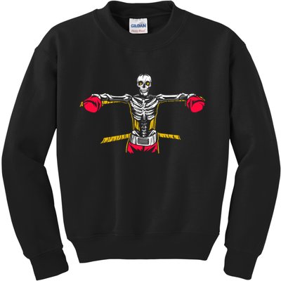 Boxing Skeleton Kids Sweatshirt
