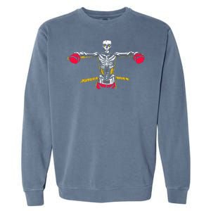 Boxing Skeleton Garment-Dyed Sweatshirt