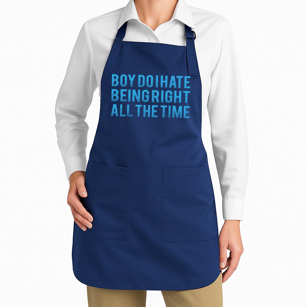 Boy Do I Hate Being Right All The Time Apron