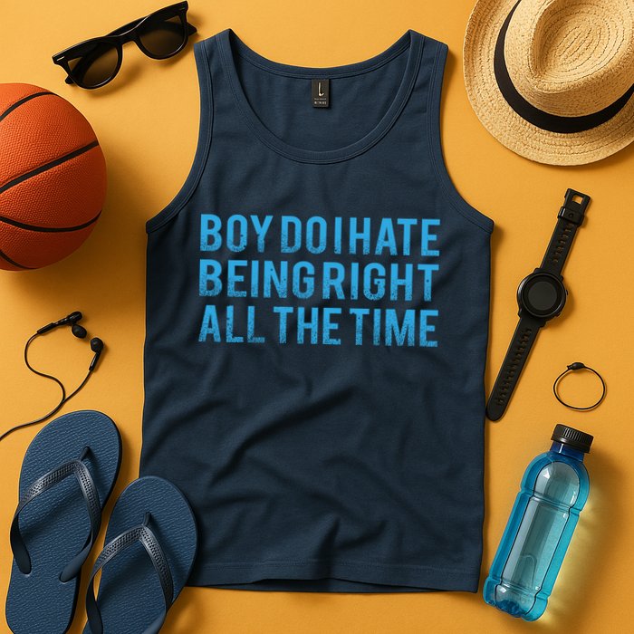 Boy Do I Hate Being Right All The Time Tank Top