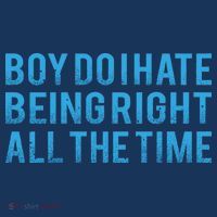 Boy Do I Hate Being Right All The Time Zip Tote Bag