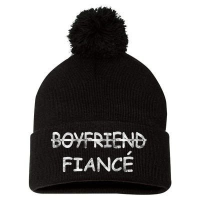 Boyfriend Fiance Engagement Party Pom Pom 12in Knit Beanie