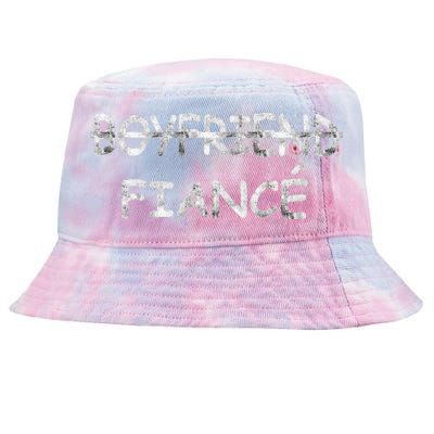 Boyfriend Fiance Engagement Party Tie-Dyed Bucket Hat