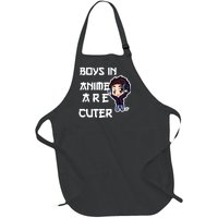 Boys In Anime Are Cuter Full-Length Apron With Pockets