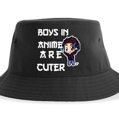 Boys In Anime Are Cuter Sustainable Bucket Hat