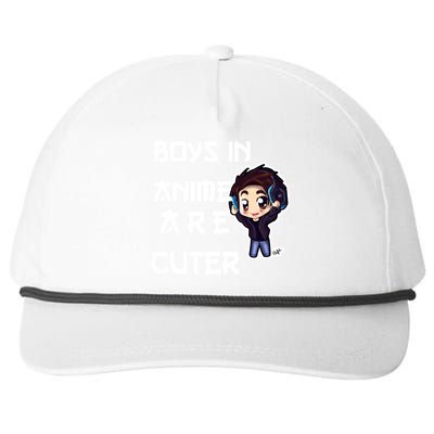 Boys In Anime Are Cuter Snapback Five-Panel Rope Hat