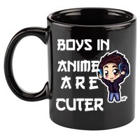 Boys In Anime Are Cuter 11oz C Handle Ceramic Mug