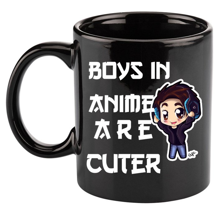 Boys In Anime Are Cuter 11oz C Handle Ceramic Mug