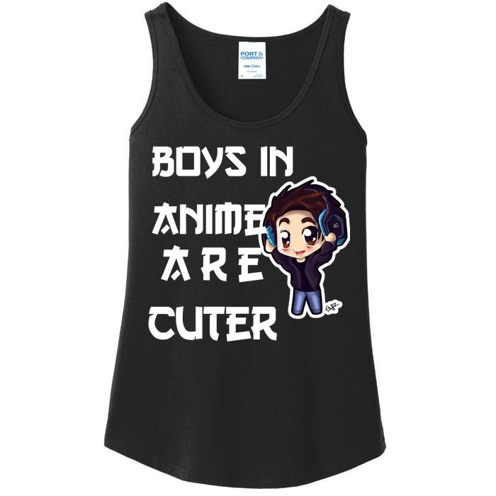 Boys In Anime Are Cuter Ladies Essential Tank