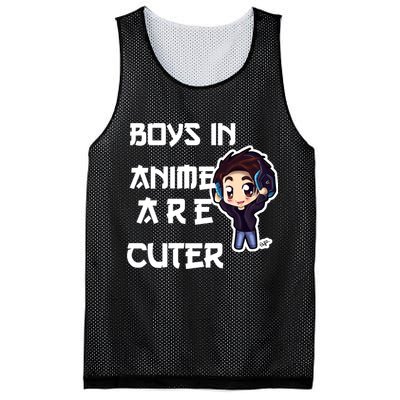 Boys In Anime Are Cuter Mesh Reversible Basketball Jersey Tank