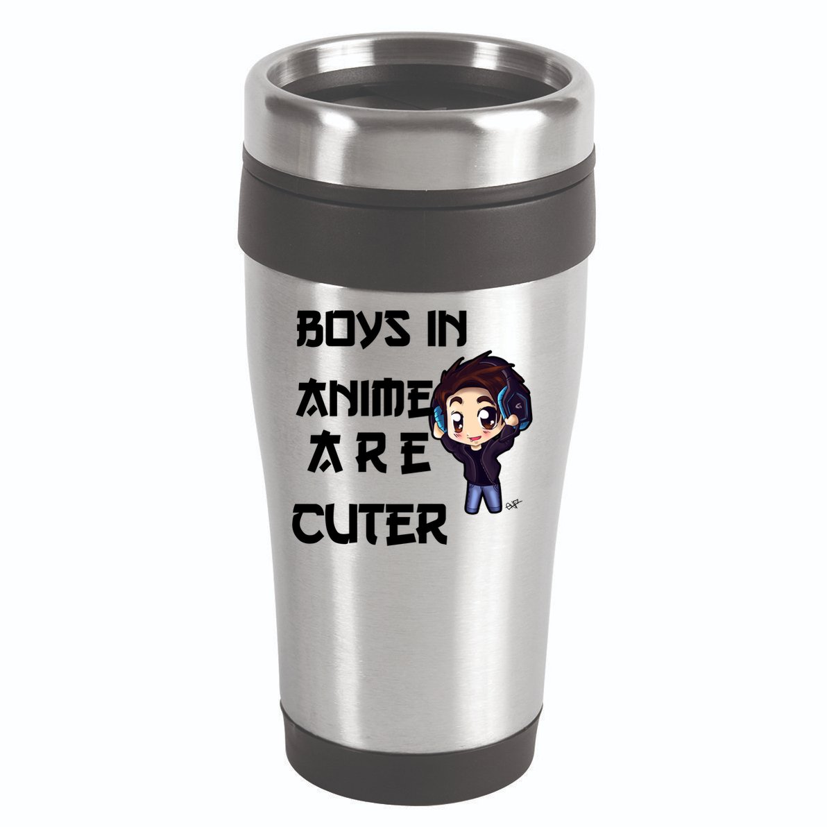 Boys In Anime Are Cuter 16oz Travel Tumbler