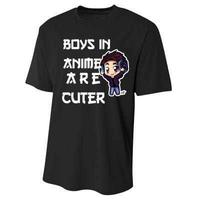 Boys In Anime Are Cuter Performance Sprint T-Shirt