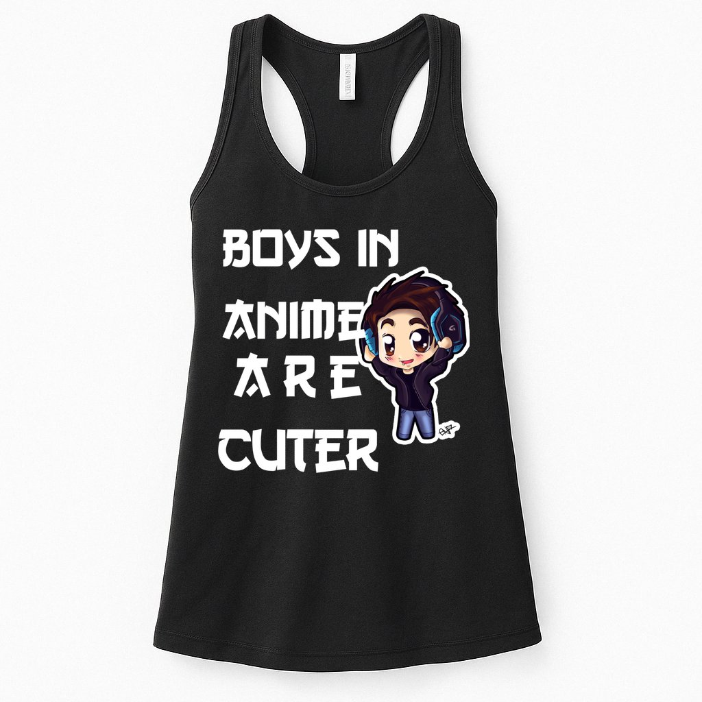 Boys In Anime Are Cuter Womens Tank Top